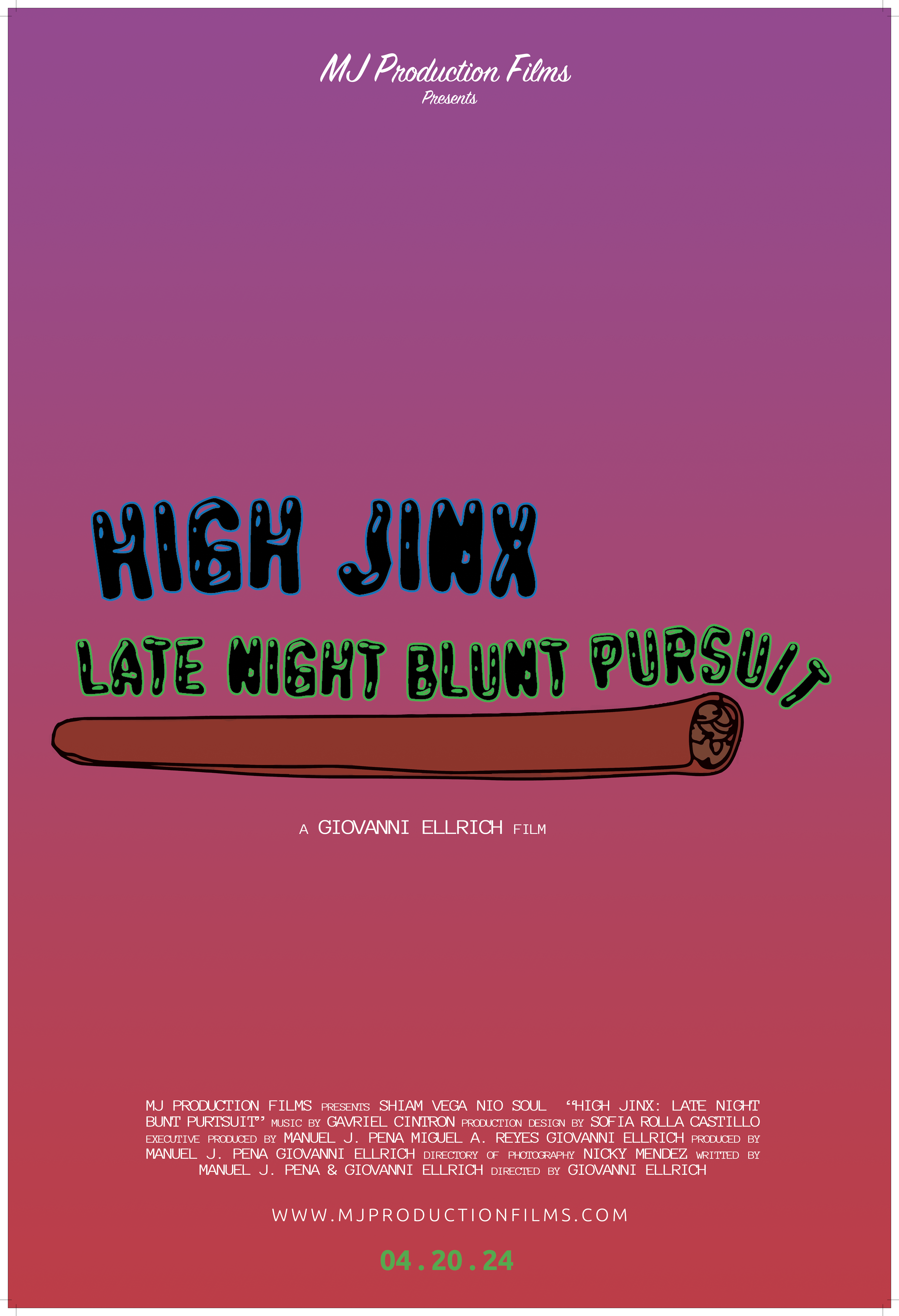 High Jinx late night Blunt Purtsuit